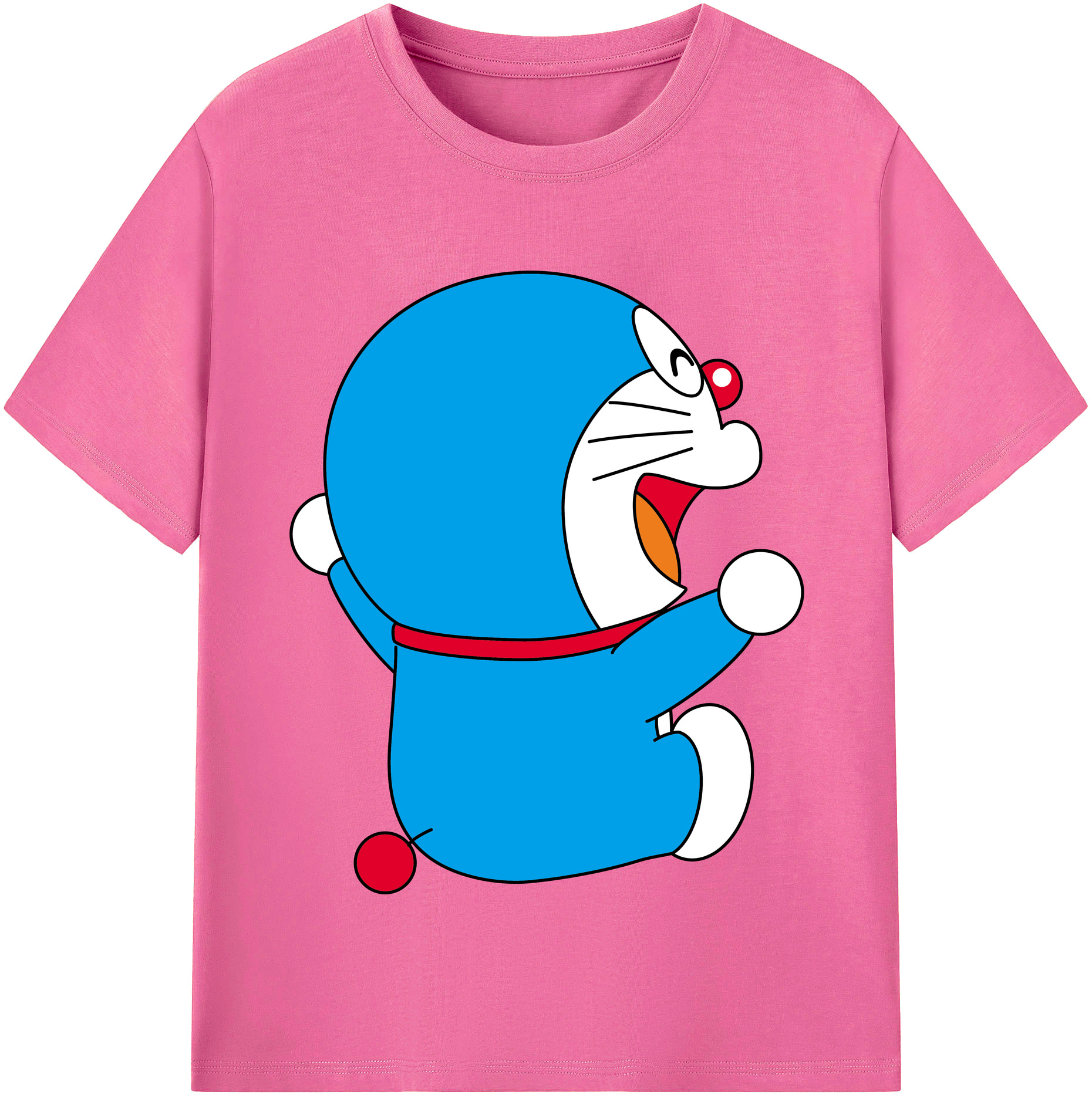 （画像用） ドラえもん Doraemon レディースカジュアルプリントTシャツ（綿100％）